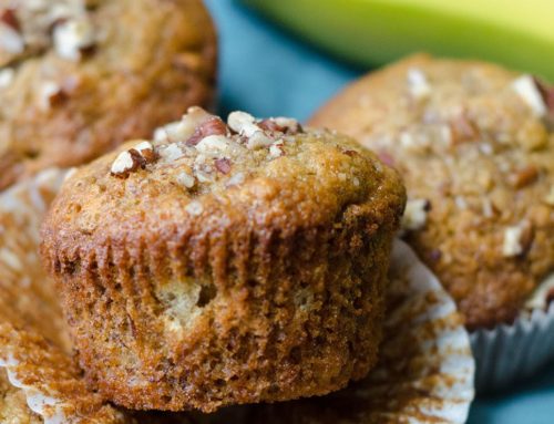 Perfect Banana Nut Protein Muffins